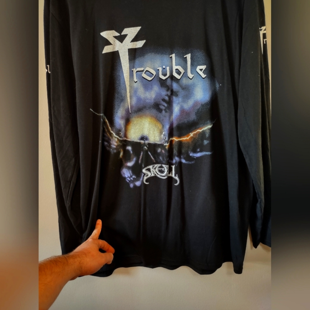 Trouble - The Skull Longsleeve - Size L Band Music Metal Heavy Metal Vintage